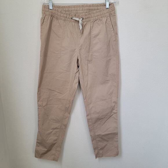 Vuori Mens Ripstop Pants *Cut Hem Flaw* Sz Medium Tan Sesame VW450 Stretch Waist - Picture 1 of 15